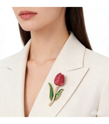 XSB285 - Korean Style Tulip Brooch